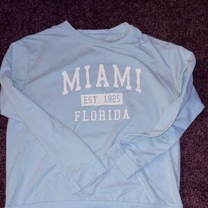 Light Blue Miami Sweatshirt